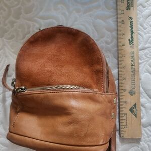 HOBO tan Leather Backpack
